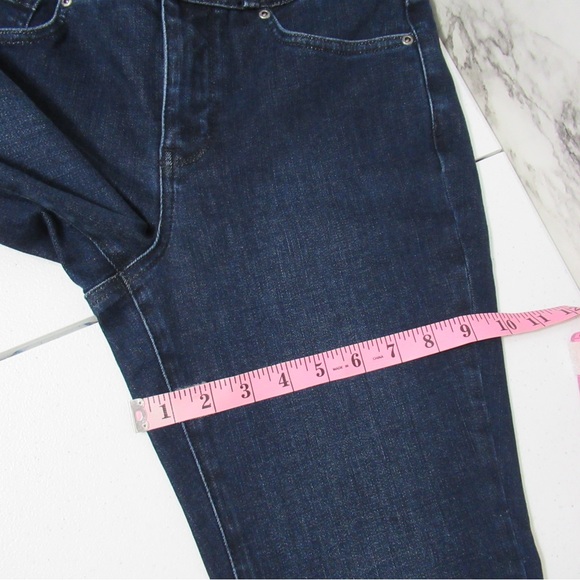 NYDJ High Rise Ava Daring Flare Denim Jeans Size 4 Paneled Waistband - Picture 13 of 17